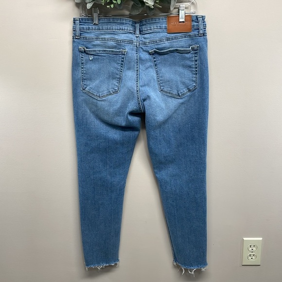 Lucky Brand Low Rise Skinny Stella Ankle Frayed Hem Distressed Denim Jeans 12/31 - Picture 4 of 16